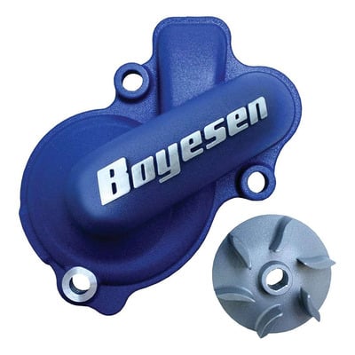 Kit pompe à eau gros débit et carter Boyesen Supercooler Bleu - Husqvarna FC 450cc 16-20