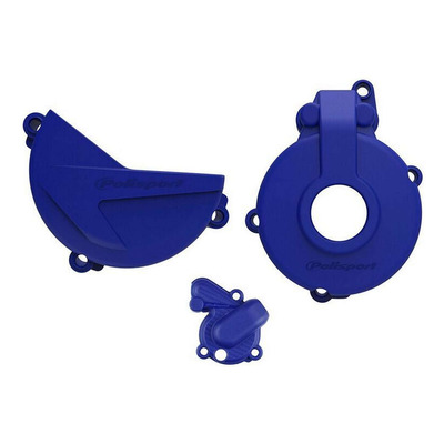 Kit Protections de Carters + Pompe à Eau Complet POLISPORT Bleu - Sherco 250 / 300 SEF 14-23