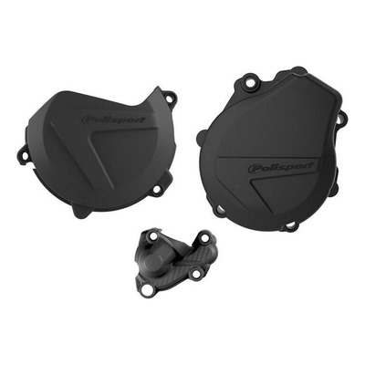 Kit protections de carter complet Polisport Noir - Husqvarna FE 450/501cc 17-23