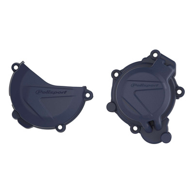 Kit Protections de Carters d’Allumage et d’Embrayage POLISPORT Bleu - Husqvarna 125 TC 16-18