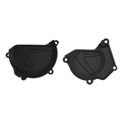 Kit protections de carter d'allumage et embrayage Polisport Noir - Yamaha YZ 250cc 99-24