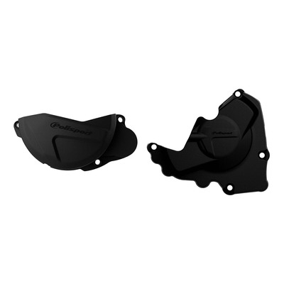 Kit protections de carters d’allumage et d’embrayage Polisport noir Honda CRF 250 R 13-17