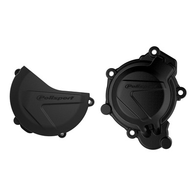 Kit protections de carters d’allumage et d’embrayage Polisport noir KTM SX 125 16-18
