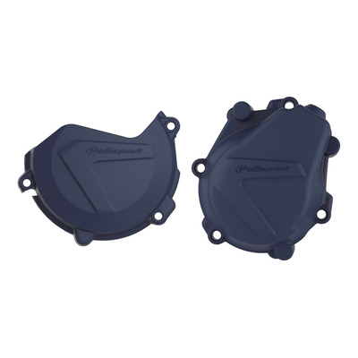 Kit protections de carters d’allumage et d’embrayage Polisport bleu Husqvarna FC 450 23-25