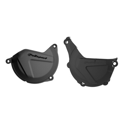 Kit protections de carters d’allumage et d’embrayage Polisport noir KTM EXC-F 450 13-16
