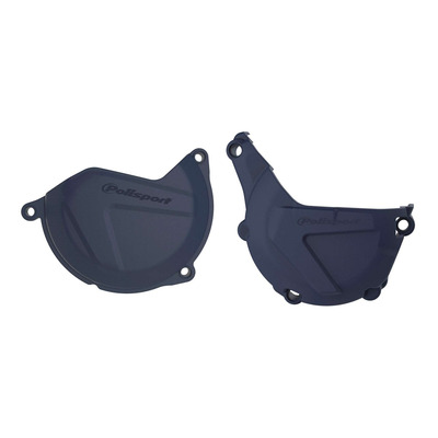 Kit protections de carters d’allumage et d’embrayage Polisport bleu Husqvarna FE 450 14-16