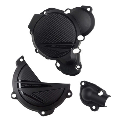 Kit Protections de Carters + Pompe à Eau Complet POLISPORT Noir pour KTM 250/300 SX 23-24