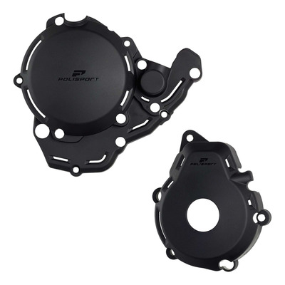 Kit Protections de Carters + Pompe à Eau Complet POLISPORT Noir pour KTM 250 / 350 EXCF 24-25
