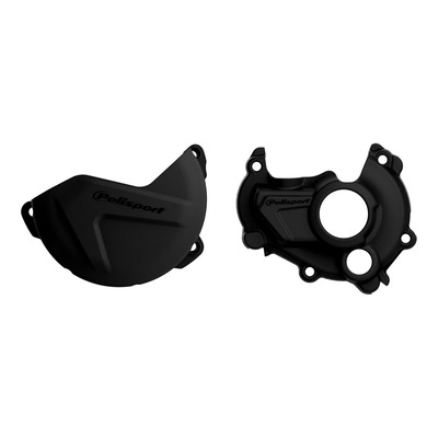 Kit protections de carters + pompe à eau complet Polisport noir Yamaha YZ 250 F 15-18