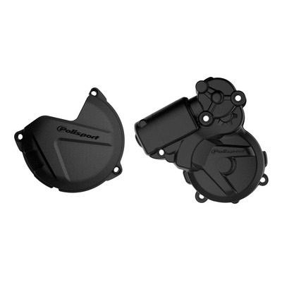 Kit protections de carters + pompe à eau complet Polisport noir KTM EXC 250 13-16