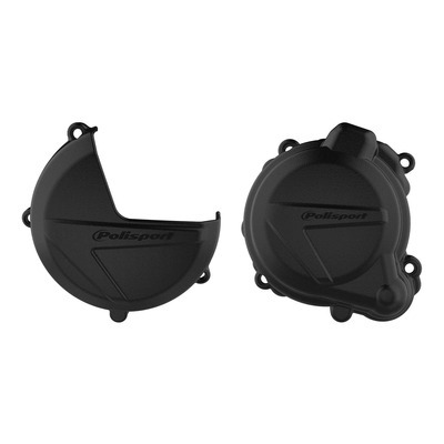 Kit protections de carters + pompe à eau complet Polisport noir Beta RR 250 16-17