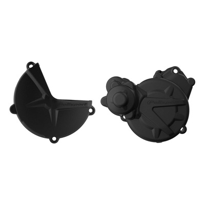 Kit protections de carters + pompe à eau complet Polisport noir Gas Gas EC 250 17-20