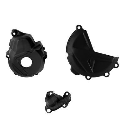 Kit protections de carters + pompe à eau complet Polisport noir Gas Gas EC 250 F 21-23