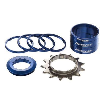 Kit single speed Reverse 13t HG bleu