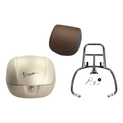 Kit top case beige mat 32 L d'origine 01.CM2729290 Vespa Primavera 125 2016-20