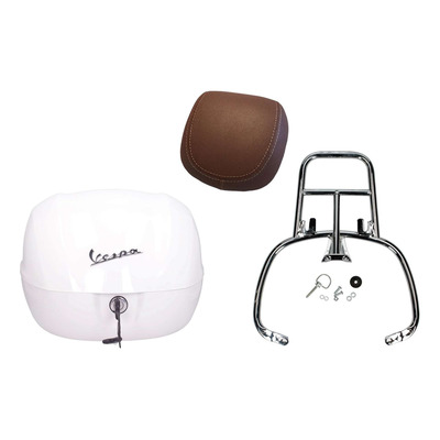 Kit top case blanc 32 L d'origine 01.1B00001600BR0 Vespa Primavera 125 2013-23