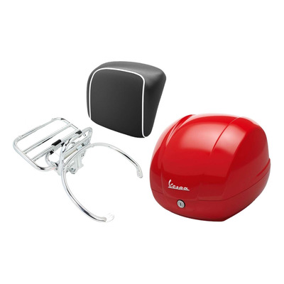 Kit top case rouge 36 L d'origine 01.CM328314102 Vespa GTS 125 2022-24