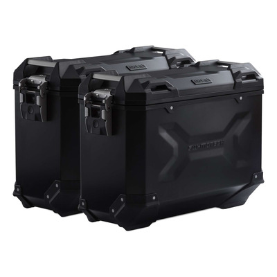 Kit valises SW-Motech Trax ADV 37/37L noires support PRO Honda NT 1100 22-23