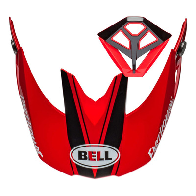 Kit visière + ventilation bouche Bell Moto-10 Spherical Fasthouse DITD 24 gloss red/gold