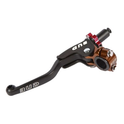Levier d’Embrayage Complet à Réglage Rapide BUD RACING Rouge + Cocotte Universelle