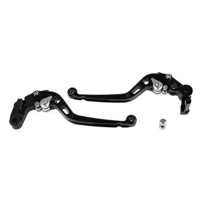 Leviers noirs V Parts 175mm avec adaptateurs Honda CBR 1000 RR Fireblade 17-19