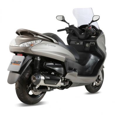 Ligne complète MIVV URBAN inox brossé / ABS noir Yamaha Majesty 400 07-12
