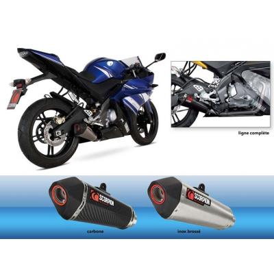 Ligne complète Scorpion Serket Silencieux Carbone Yamaha Yzf R 125 08-12