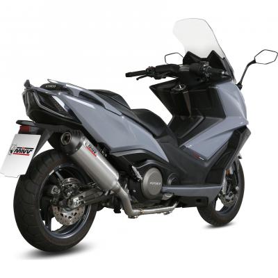 Ligne d’échappement complète Mivv titane silencieux Oval titane / carbone Kymco AK 550 17-18