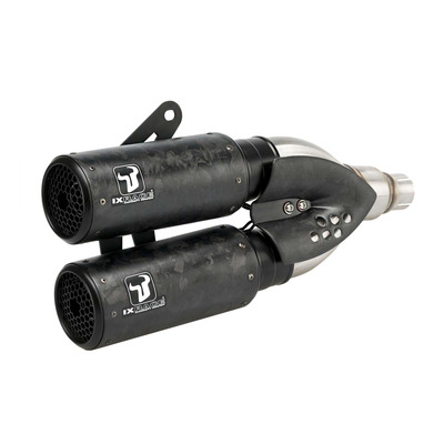 Ligne d’échappement Ixrace avec double silencieux DCX carbone Honda CBR 650 R 19-20