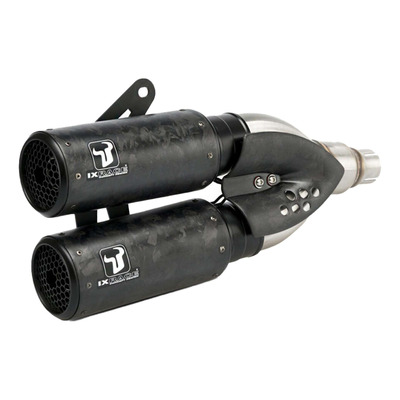 Ligne d’échappement Ixrace avec double silencieux DCX carbone Honda CB 650 R 21-23