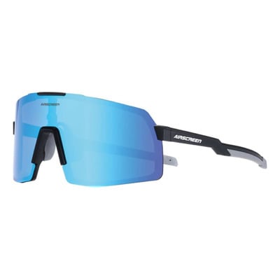 Lunettes de soleil AirScreen Activity monture noire – verre iridium bleu