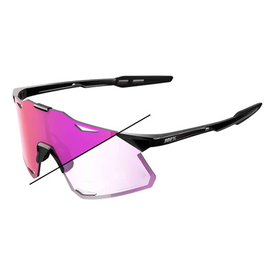 Lunettes de sport 100 % Hypercraft Photochromic gloss black