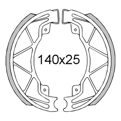 Mâchoires de frein RMS arrière Liberty/Fly 125