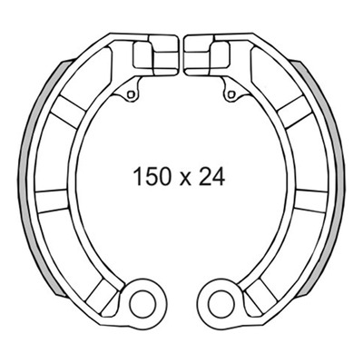 Mâchoires de frein RMS arrière Vespa PX 125