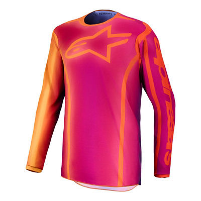 Maillot cross Alpinestars Fluid Kepler dark purple orange