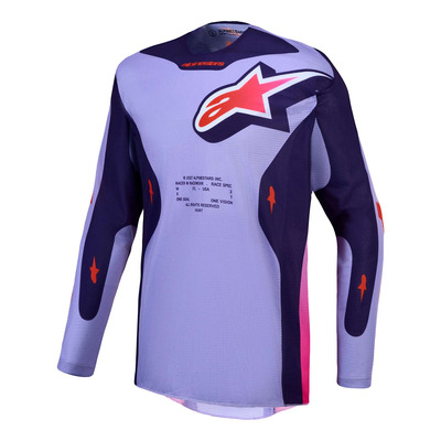 Maillot cross Alpinestars Racer Air Hunt light violet/deep purple/pink fluo