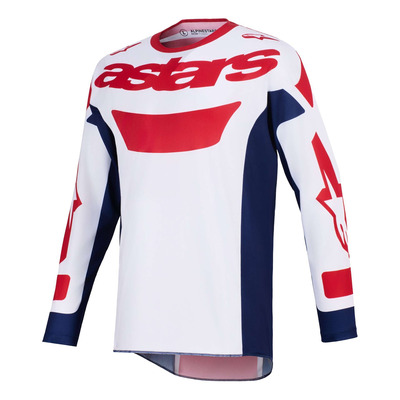 Maillot cross Alpinestars Racer Riway white/blue/red