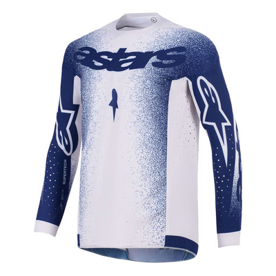Maillot cross Alpinestars Supertech Scenz light gray/dark blue