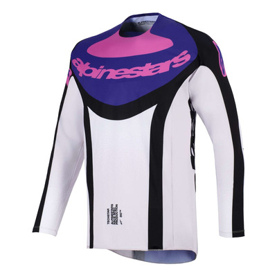 Maillot cross Alpinestars Techstar Knif black/light gray/purple