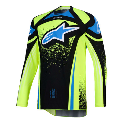Maillot cross Alpinestars Techstar Nomur dark navy/yellow fluo/UCLA blue