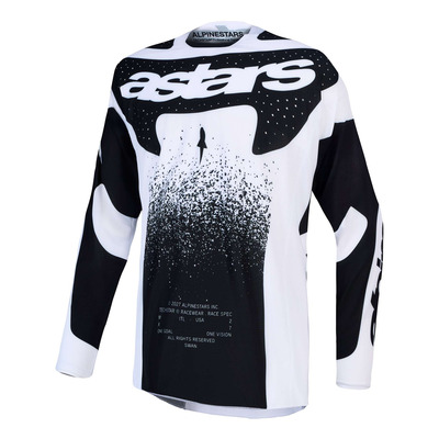Maillot cross Alpinestars Techstar Swan white/black