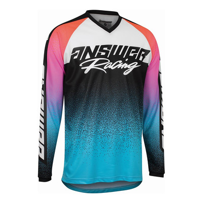 Maillot cross Answer A22 Syncron Prism turquoise/orange fluo