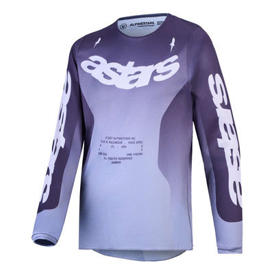 Maillot cross enfant Alpinestars Fluid Youth Amber graystone/cold gray/light lilac