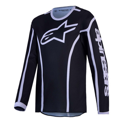 Maillot cross enfant Alpinestars Fluid Youth Apex V2 black/silver