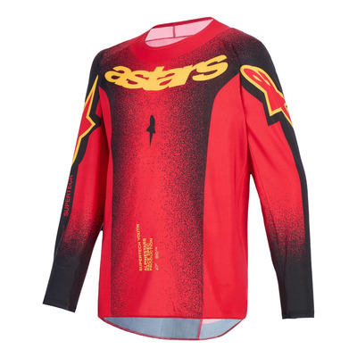 Maillot cross enfant Alpinestars Youth Supertech Scenz red/black/yellow