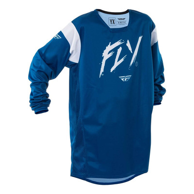 Maillot cross enfant Fly Racing Kinetic Stoke navy/blanc