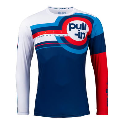 Maillot cross enfant Pull-in Race Kid navy/rouge
