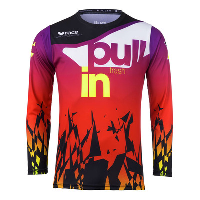 Maillot cross enfant Pull-In Trash neon