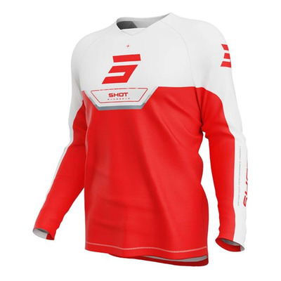 Maillot cross enfant Shot Draw Kid Daytona red