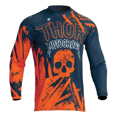 Maillot cross enfant Thor Youth Sector Gnar Midnight/orange